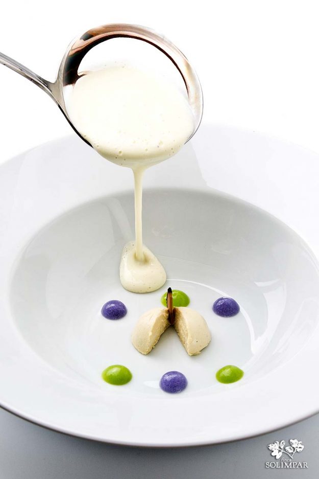 Crema ligera de Patata trufada y Foie